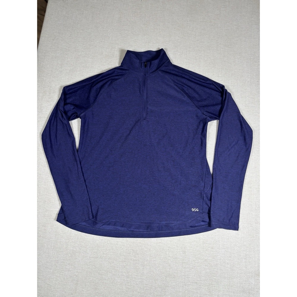 DSG Womens Medium 1/4 Zip Pullover Shirt Long Sleeve Athletic